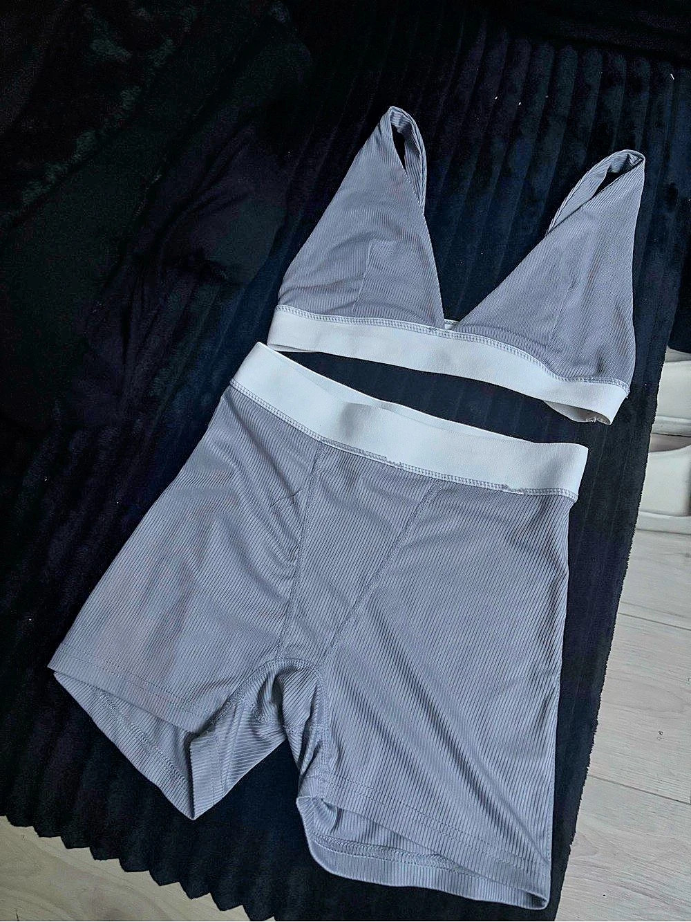 Gray Two-Piece Shapewear Set Like New